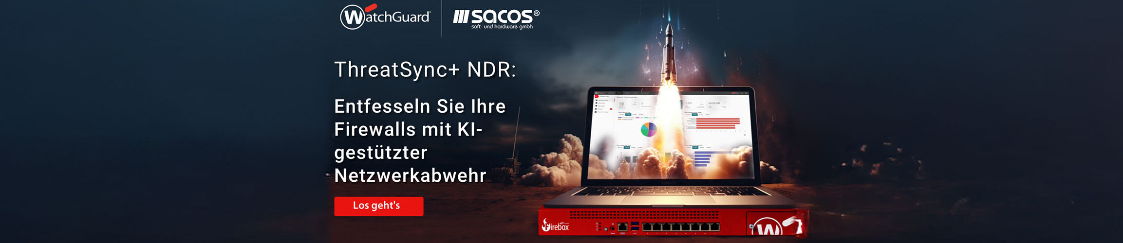 Watchguard ThreatSync+NDR Entfesseln SIe ihre Firewalls mit KI-gestützter Netzwerkabwehr